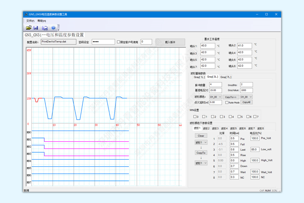 Voltage waveform configuration tool